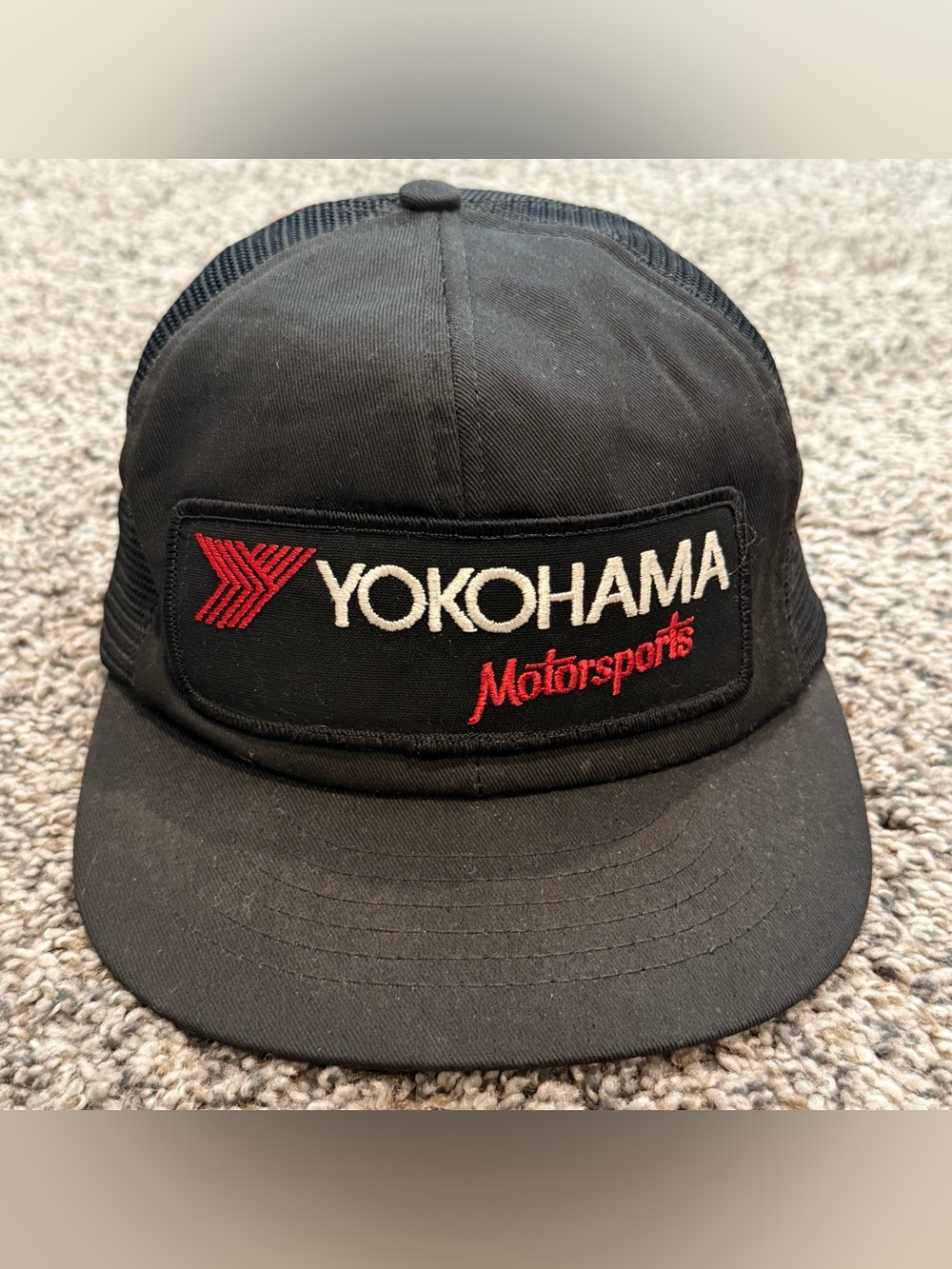 🔥 Vintage 80s 90s Yokohama Motorsports Swingster Trucker Hat USA Rare